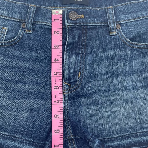 Banana Republic Jean Shorts Womens Size 6 Dark Wash Cut Off Casual Summer *Read* - Picture 11 of 12